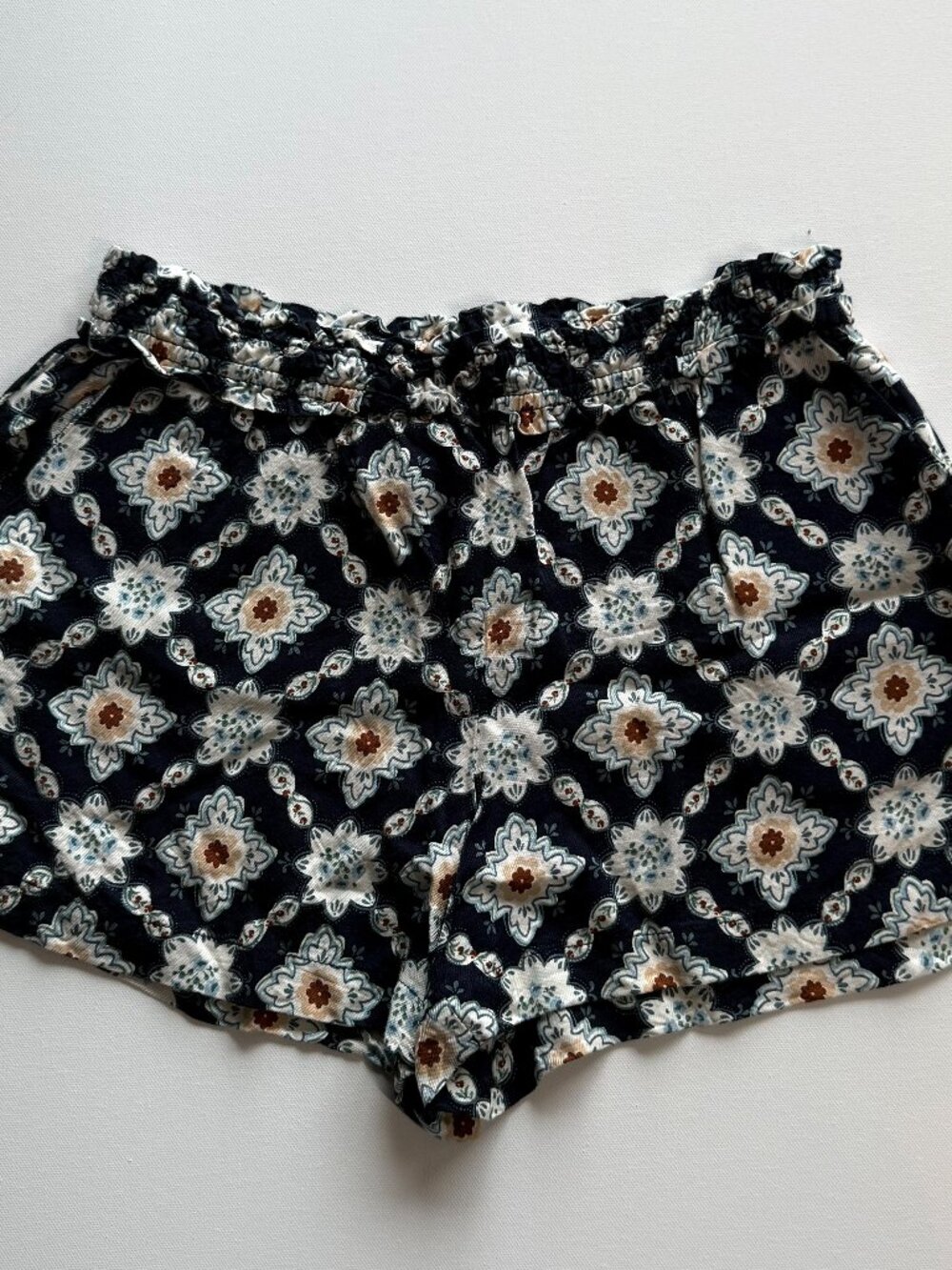 Anthropologie Easy Traveler Geometric Tile Print Shorts